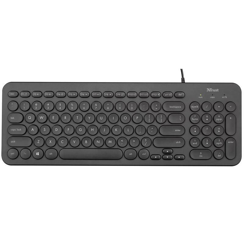 Klávesnice Trust Muto Silent, CZ SK