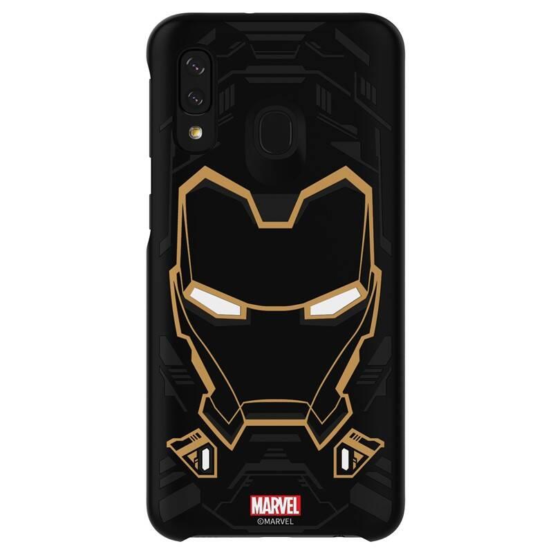 Kryt na mobil Samsung Smart Cover Iron Man pro Galaxy A40 černý