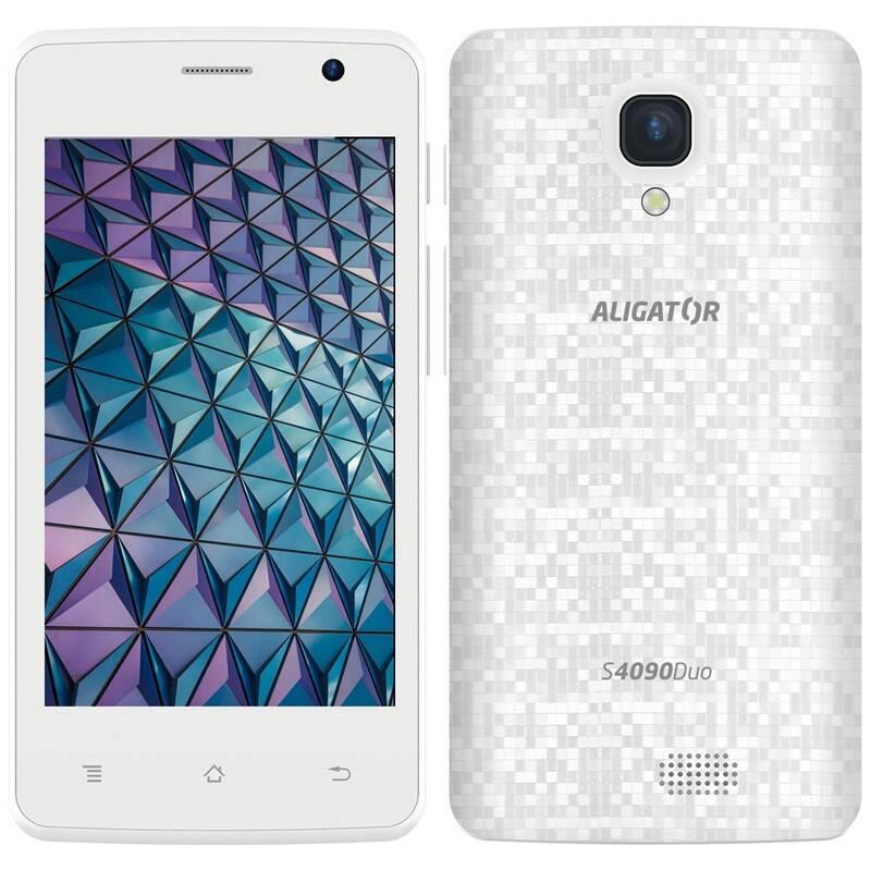 Mobilní telefon Aligator S4090 bílý, Mobilní, telefon, Aligator, S4090, bílý