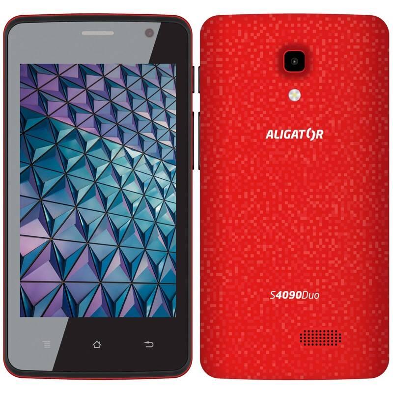 Mobilní telefon Aligator S4090 červený, Mobilní, telefon, Aligator, S4090, červený