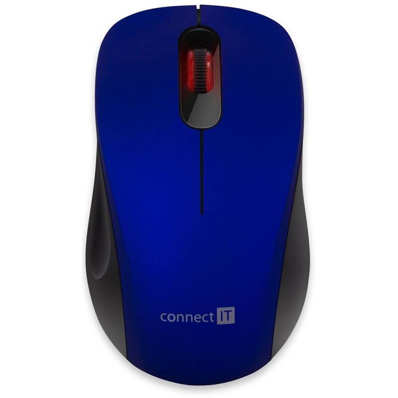 Myš Connect IT Mute modrá, Myš, Connect, IT, Mute, modrá