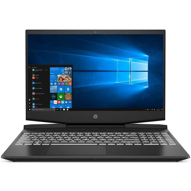 Notebook HP Pavilion Gaming 15-dk0009nc černý bílý
