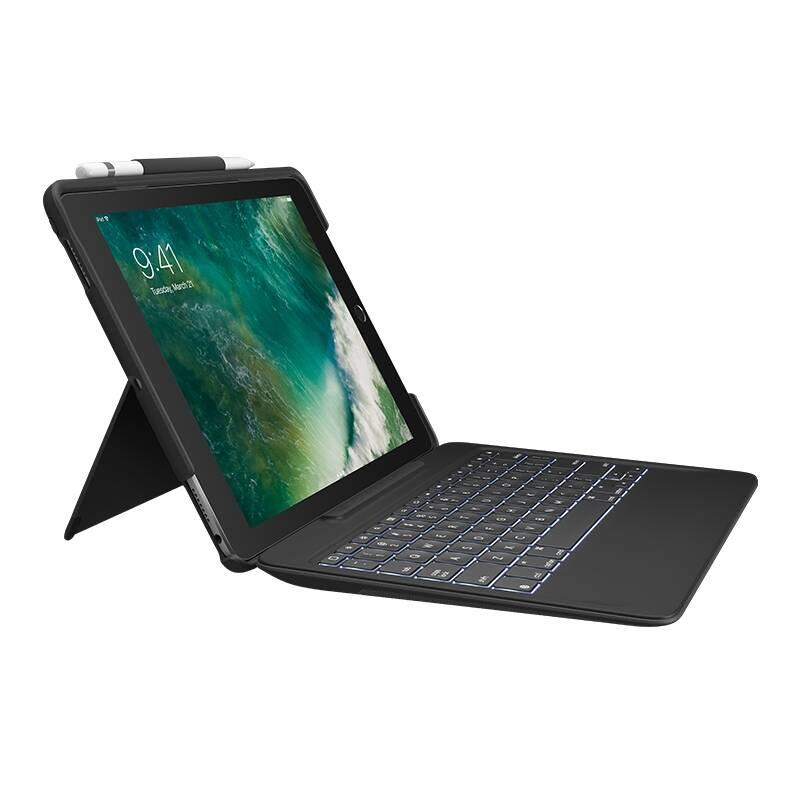 Pouzdro na tablet Logitech Slim Combo pro Apple iPad Pro 10,5, UK černé