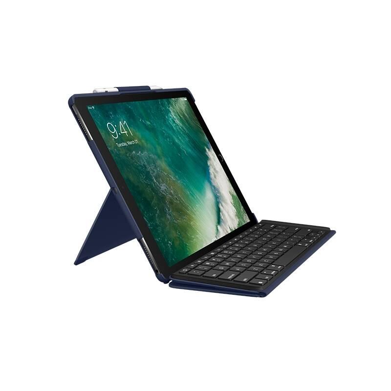 Pouzdro na tablet Logitech Slim Combo pro Apple iPad Pro 12,9 , UK modré