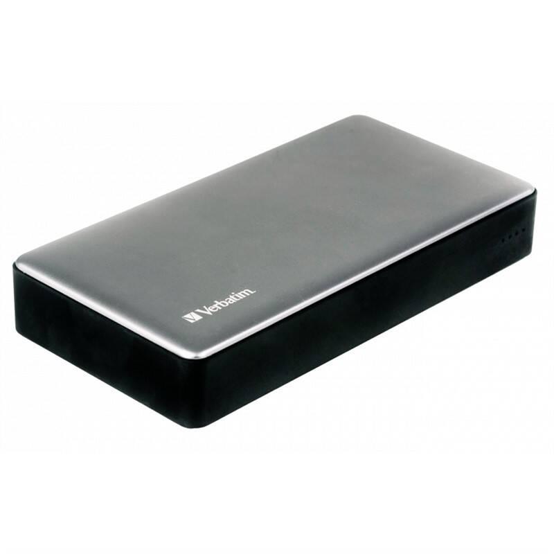 Powerbank Verbatim 20000 mAh, USB-C PD, QC 3.0 stříbrná, Powerbank, Verbatim, 20000, mAh, USB-C, PD, QC, 3.0, stříbrná