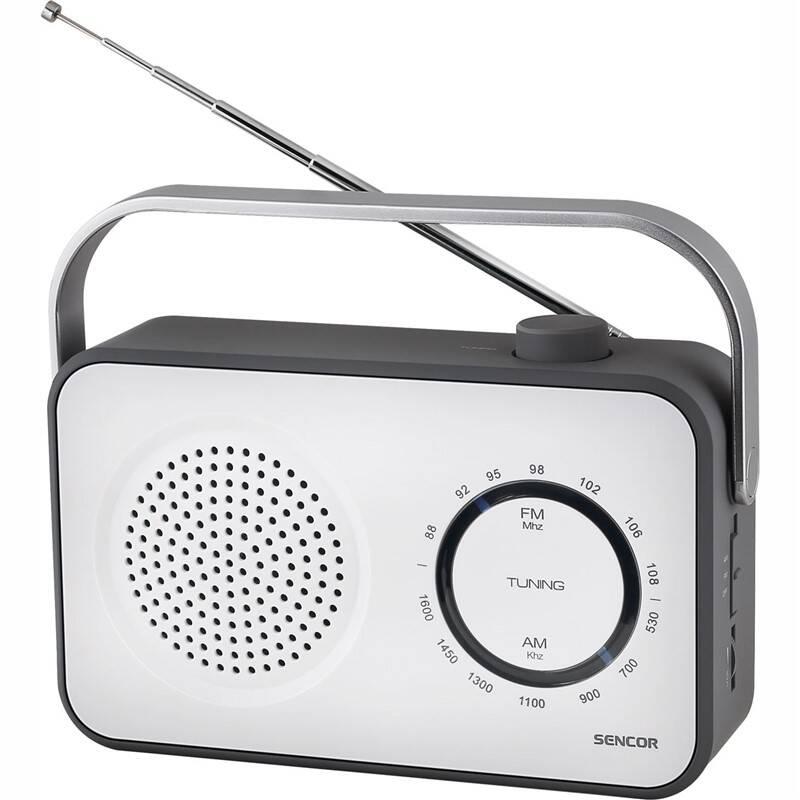 Radiopřijímač Sencor SRD 2100 bílý, Radiopřijímač, Sencor, SRD, 2100, bílý