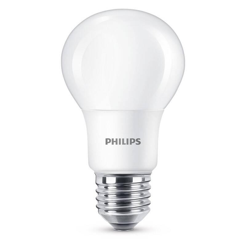 Žárovka LED Philips klasik, 5W, E27, studená bílá