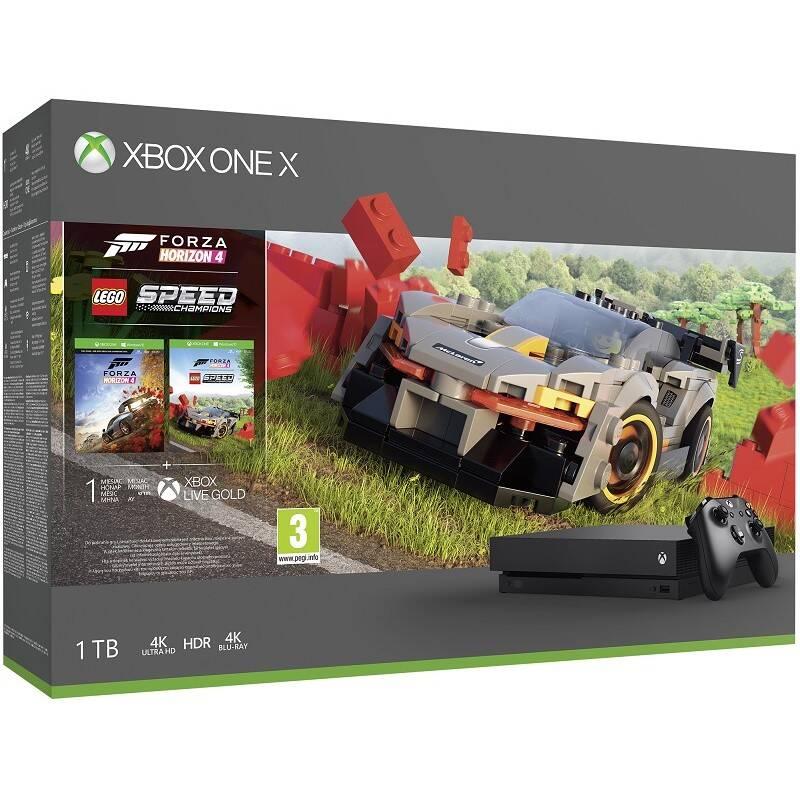 Herní konzole Microsoft Xbox One X 1 TB Forza Horizon 4 DLC LEGO Speed Champions