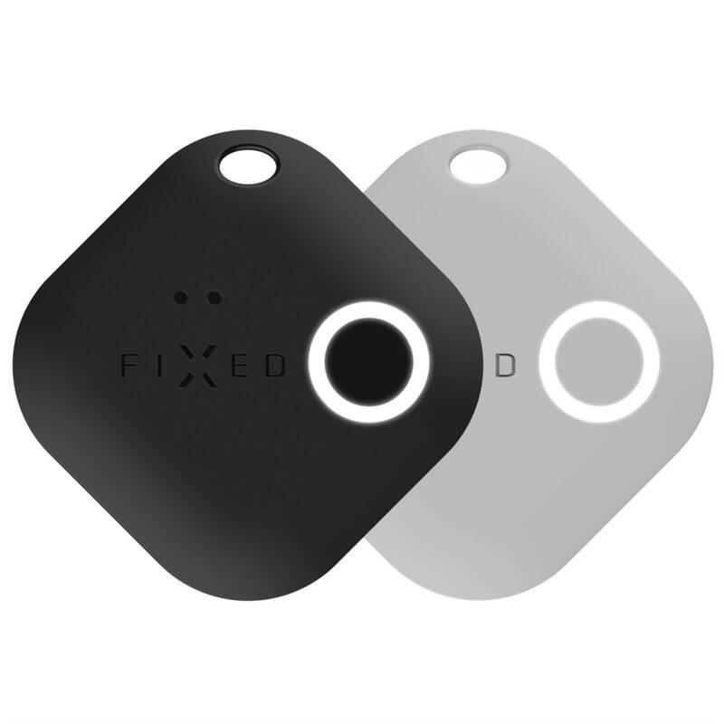 Klíčenka FIXED Smile s motion senzorem, DUO PACK černá šedá