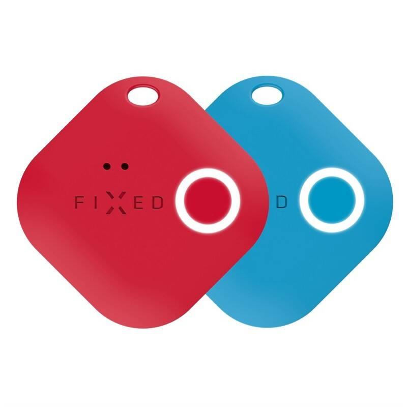 Klíčenka FIXED Smile s motion senzorem, DUO PACK červená modrá