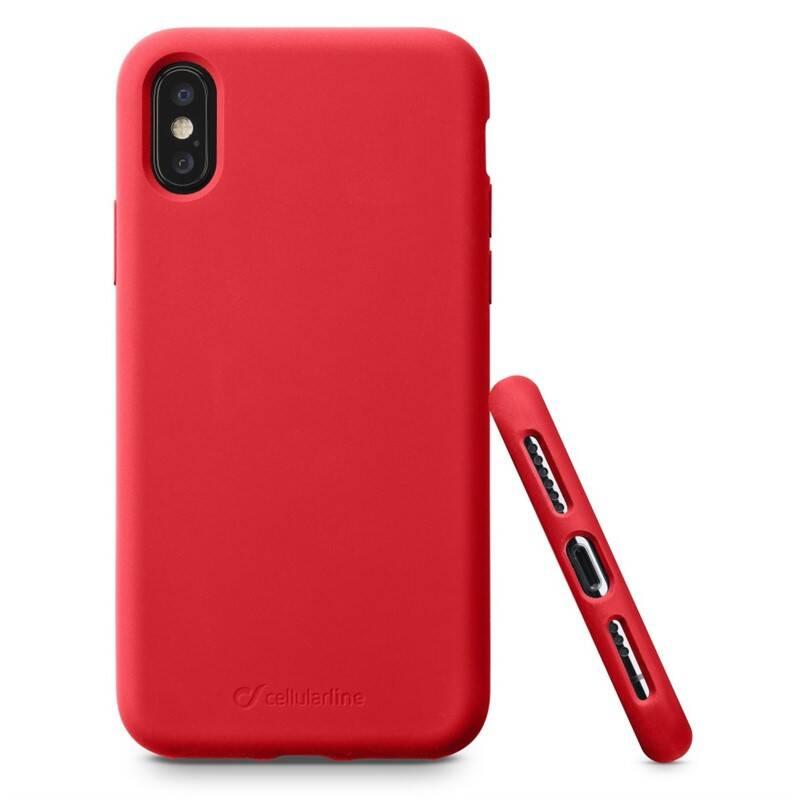 Kryt na mobil CellularLine SENSATION pro Apple iPhone X Xs červený