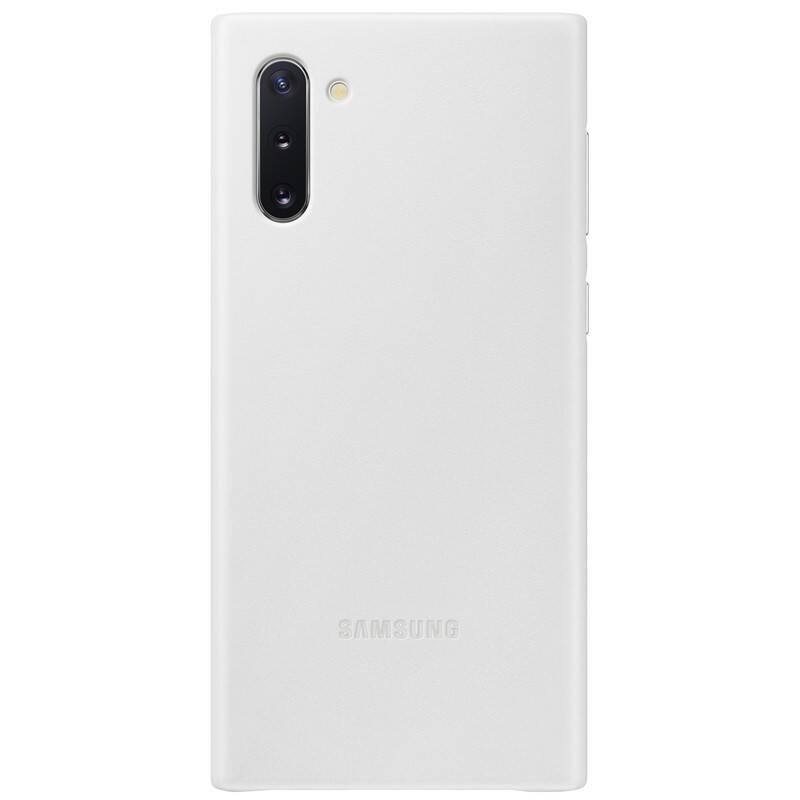 Kryt na mobil Samsung Leather Cover pro Galaxy Note10 bílý