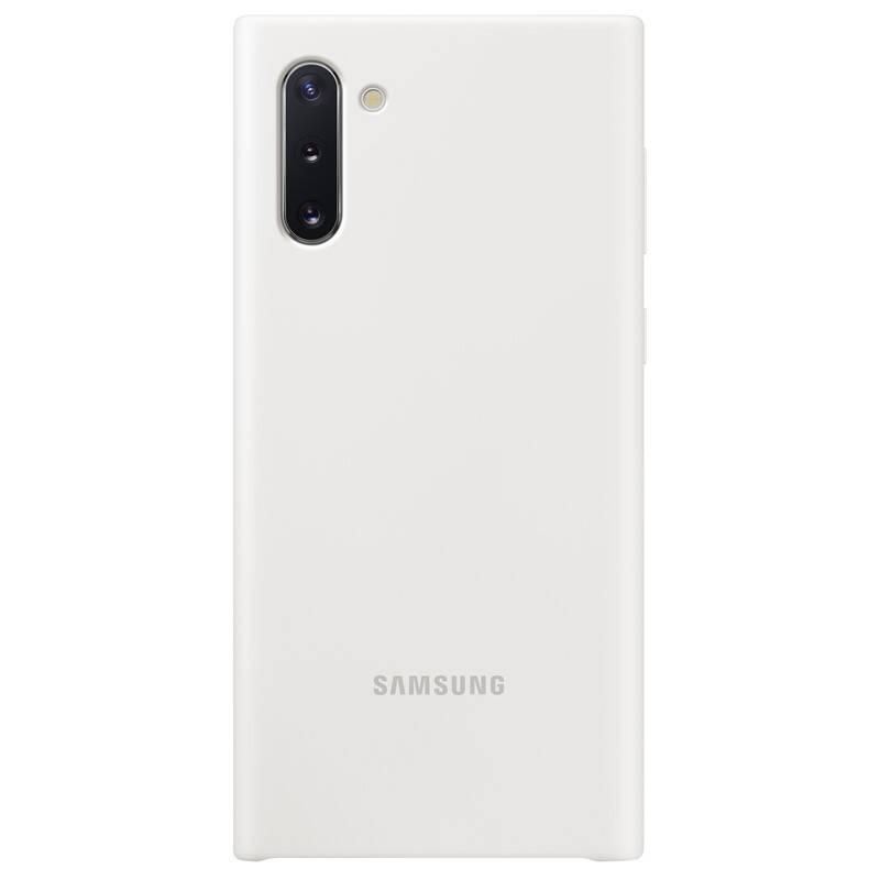 Kryt na mobil Samsung Silicon Cover pro Galaxy Note10 bílý