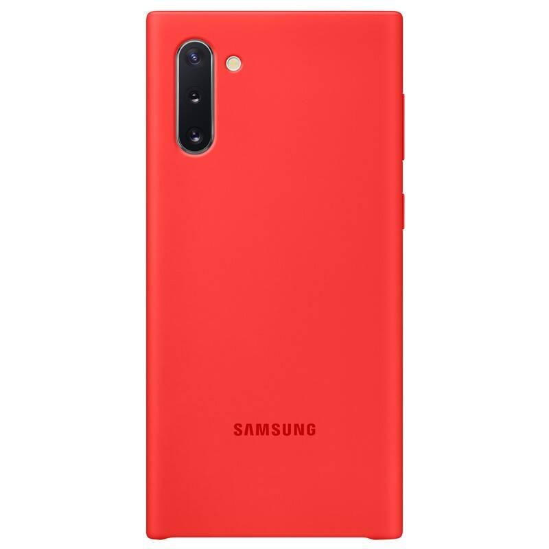 Kryt na mobil Samsung Silicon Cover pro Galaxy Note10 červený