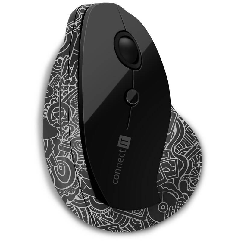 Myš Connect IT Doodle, vertikální, ergonomická
