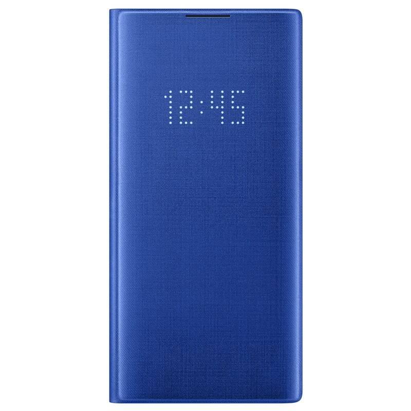 Pouzdro na mobil flipové Samsung LED View pro Galaxy Note10 modré