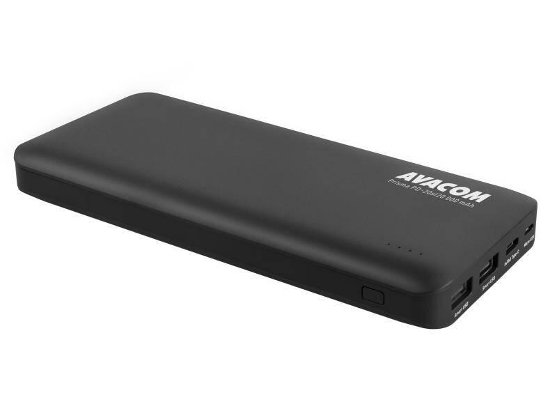 Powerbank Avacom 20000mAh, USB-C PD černá
