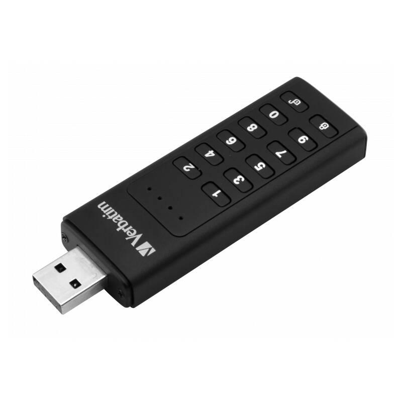 USB Flash Verbatim Keypad Secure, 64GB černý, USB, Flash, Verbatim, Keypad, Secure, 64GB, černý