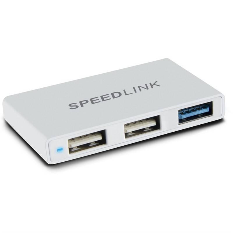 USB Hub Speed Link Pleca USB-C 1 x USB 3.0, 2 x USB 2.0 stříbrný