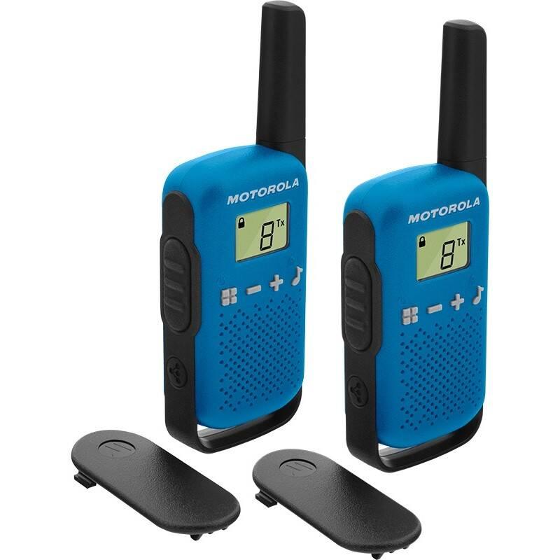 Vysílačky Motorola TLKR T42 modrý, Vysílačky, Motorola, TLKR, T42, modrý