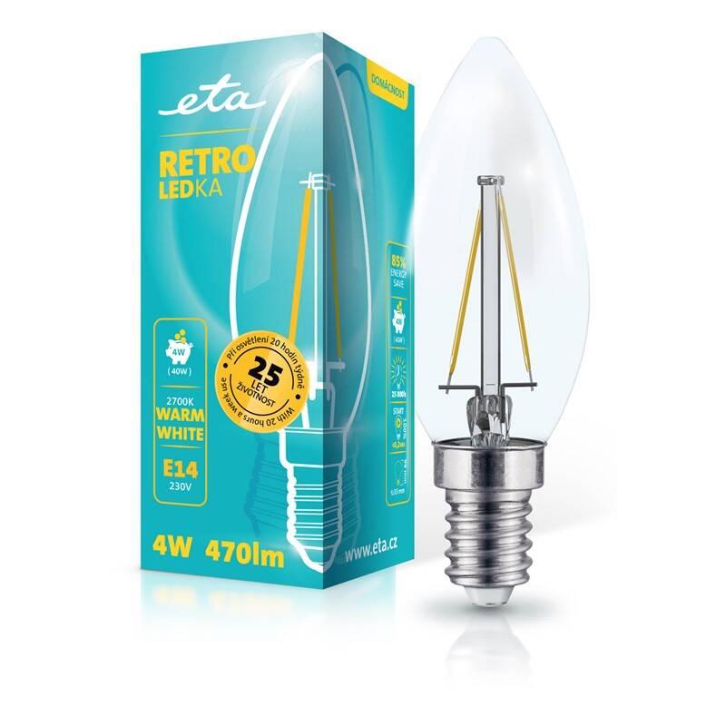 Žárovka LED ETA RETRO LEDka svíčka