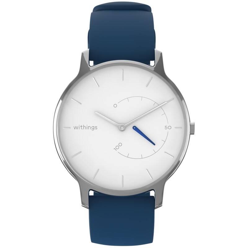 Chytré hodinky Withings Move Timeless Chic stříbrná modrá