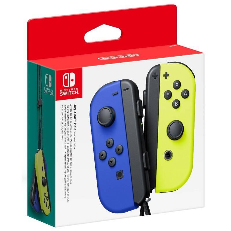 Gamepad Nintendo Joy-Con Pair Blue Neon Yellow, Gamepad, Nintendo, Joy-Con, Pair, Blue, Neon, Yellow