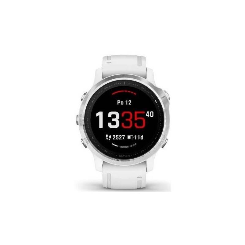 GPS hodinky Garmin fenix6S Glass stříbrné