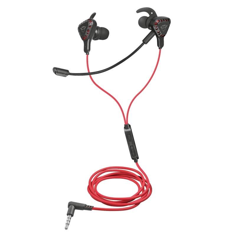 Headset Trust GXT 408 Cobra černý červený