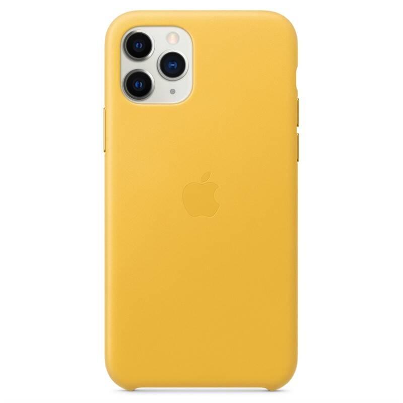 Kryt na mobil Apple Leather Case pro iPhone 11 Pro - hřejivě žlutý
