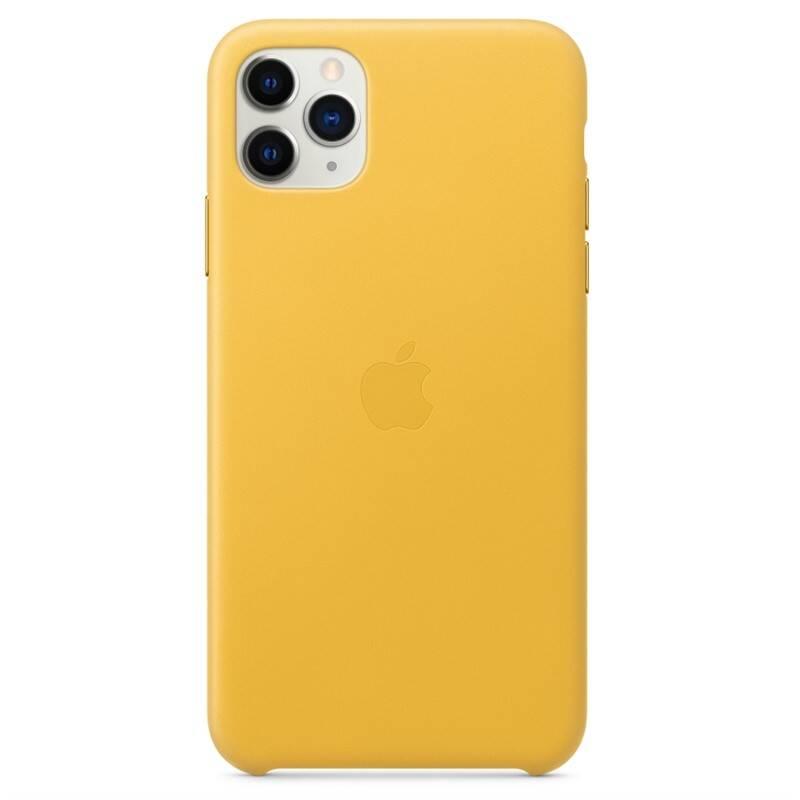Kryt na mobil Apple Leather Case pro iPhone 11 Pro Max - hřejivě žlutý