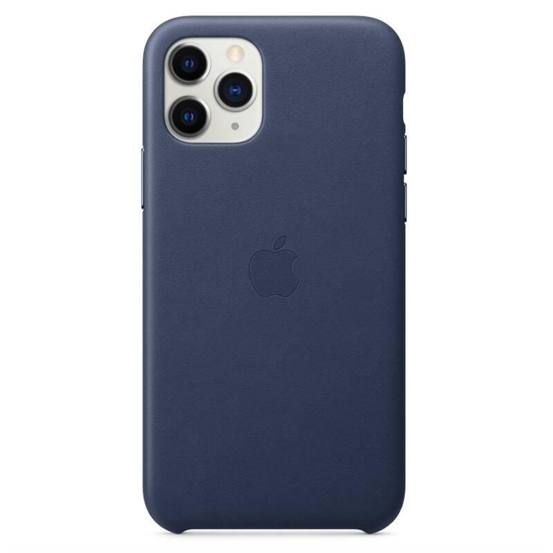 Kryt na mobil Apple Leather Case pro iPhone 11 Pro - půlnočně modrý
