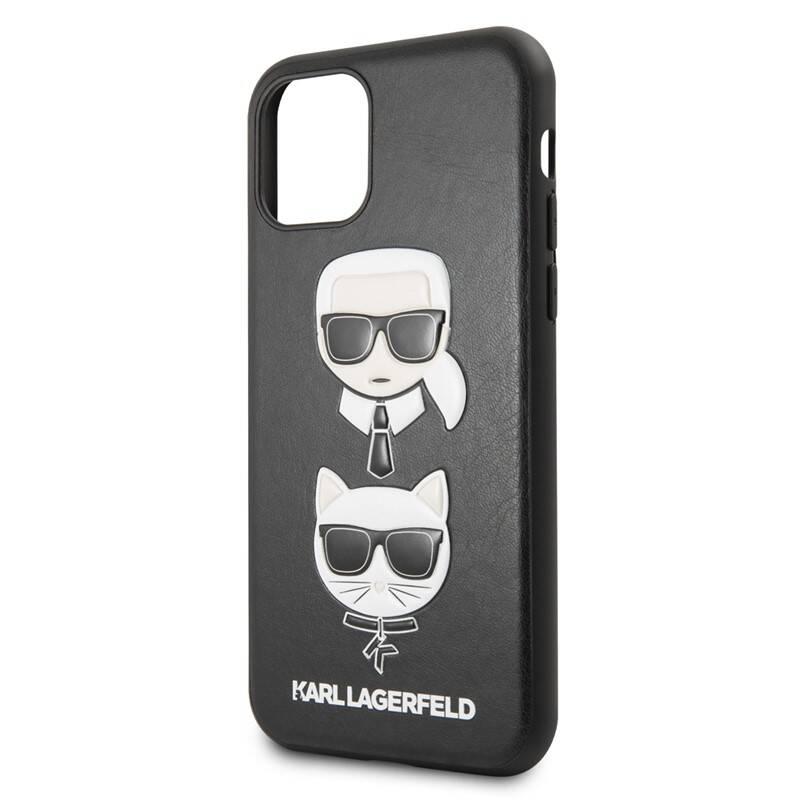 Kryt na mobil Karl Lagerfeld & Choupette pro Apple iPhone 11 černý