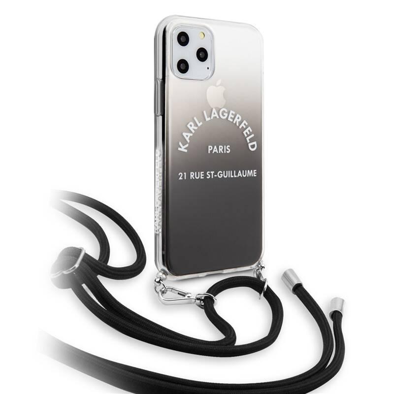 Kryt na mobil Karl Lagerfeld Gradient pro Apple iPhone 11 Pro černý