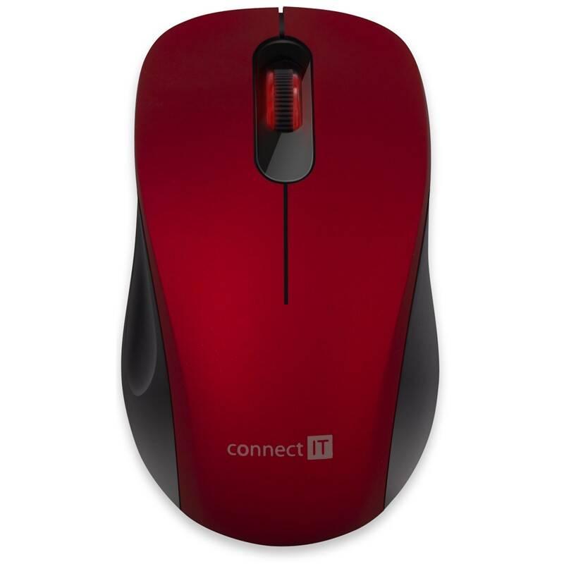 Myš Connect IT Mute červená, Myš, Connect, IT, Mute, červená