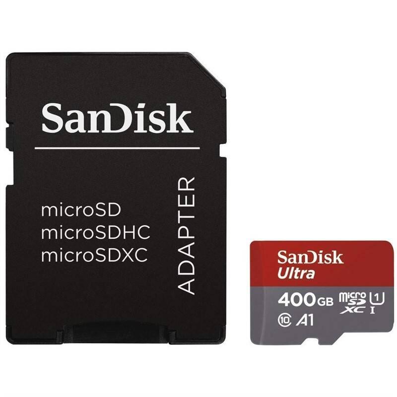 Paměťová karta Sandisk Micro SDXC Ultra 400GB UHS-I U1 adapter, Paměťová, karta, Sandisk, Micro, SDXC, Ultra, 400GB, UHS-I, U1, adapter