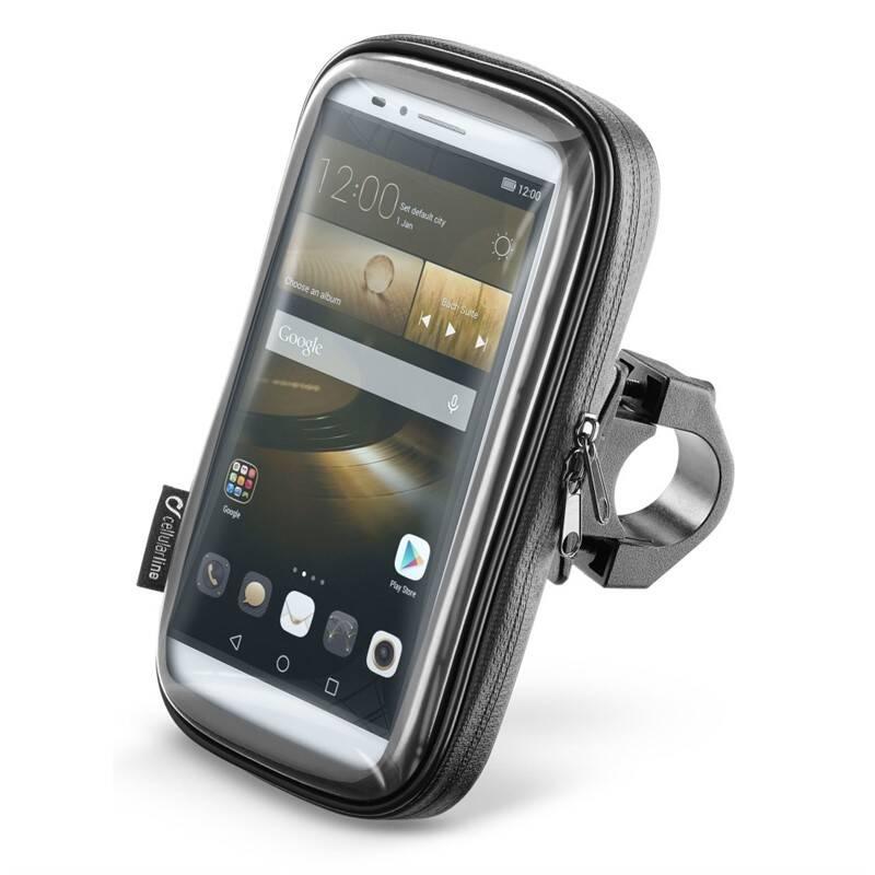 Pouzdro na mobil sportovní Interphone pro telefony do velikosti 6,5", úchyt na řídítka černé