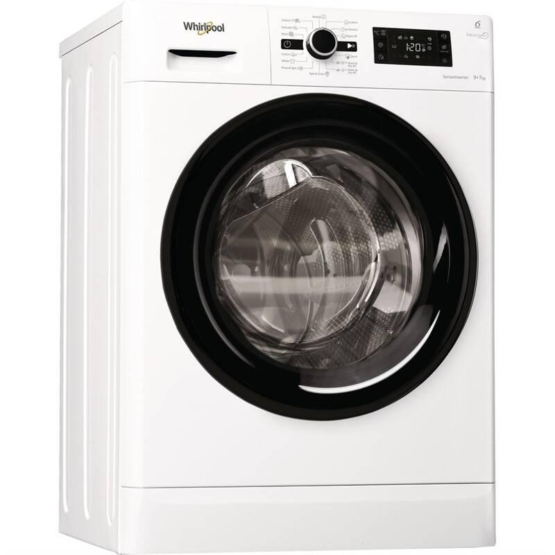 Pračka se sušičkou Whirlpool FreshCare FWDG97168B EU bílá barva