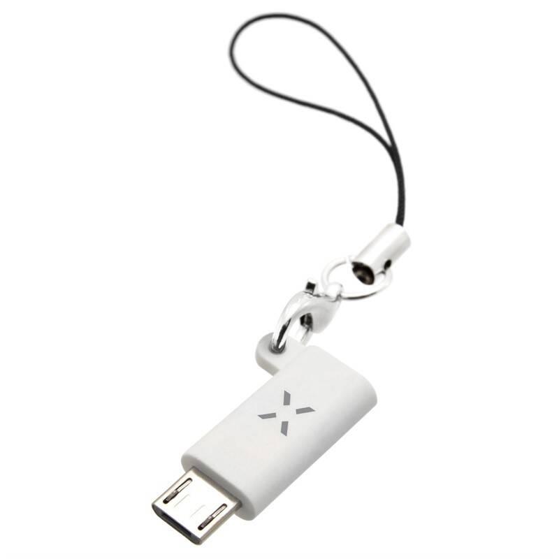 Redukce FIXED Link USB-C micro USB bílá