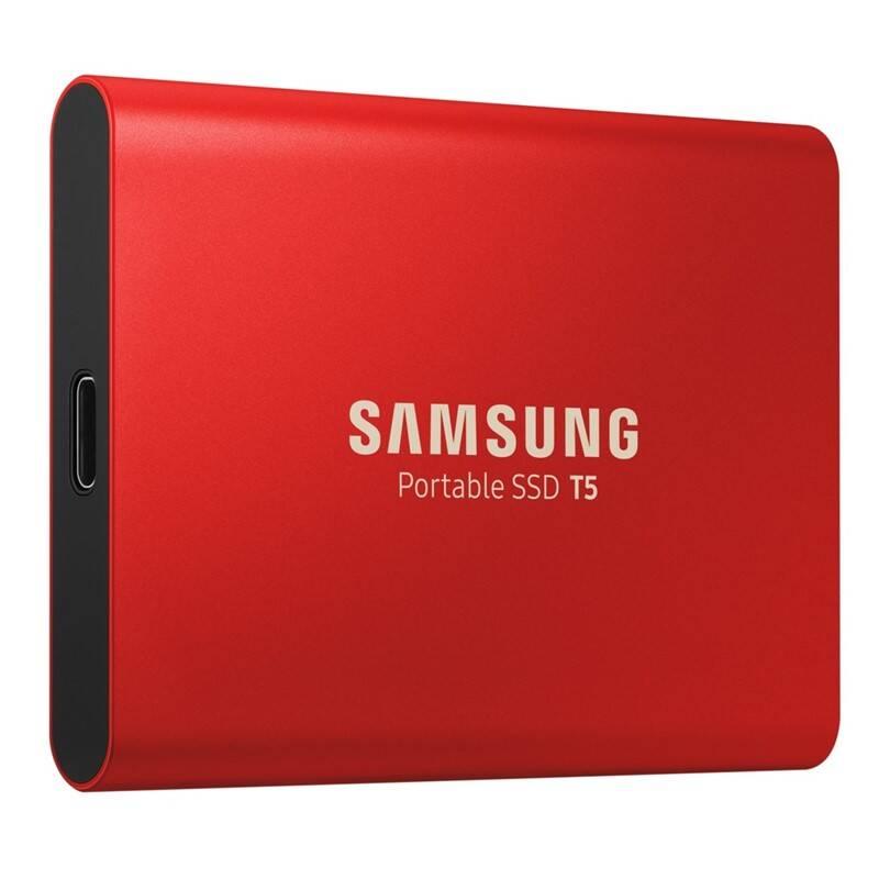 SSD externí Samsung T5, 1TB červený