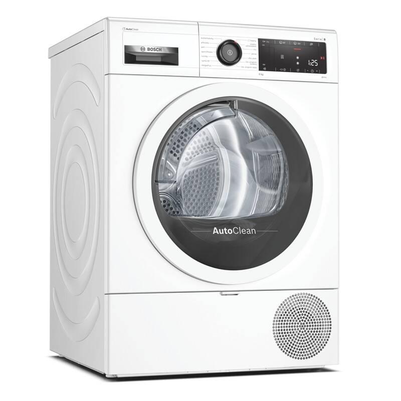Sušička prádla Bosch Serie 8 WTX87MW0CS bílá, Sušička, prádla, Bosch, Serie, 8, WTX87MW0CS, bílá