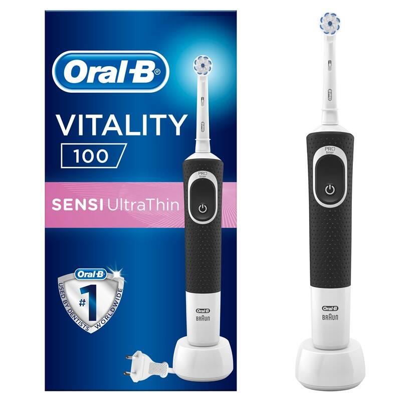Zubní kartáček Oral-B Vitality 100 Black Sensitive, Zubní, kartáček, Oral-B, Vitality, 100, Black, Sensitive