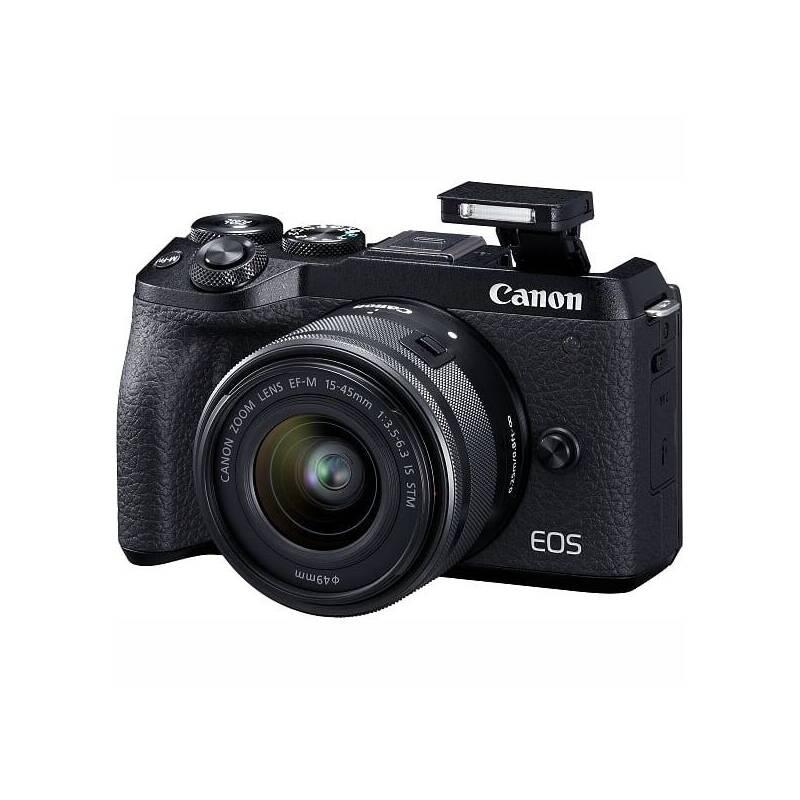 Digitální fotoaparát Canon EOS M6 MARK II EF-M 15-45 IS STM EVF hledáček černý, Digitální, fotoaparát, Canon, EOS, M6, MARK, II, EF-M, 15-45, IS, STM, EVF, hledáček, černý