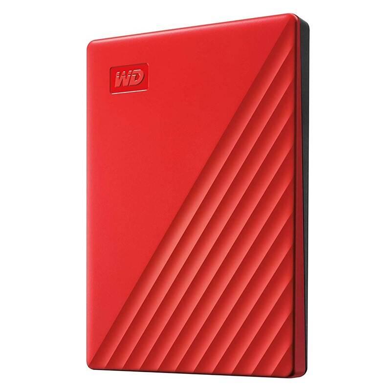 Externí pevný disk 2,5" Western Digital My Passport Portable 2TB, USB 3.0 červený