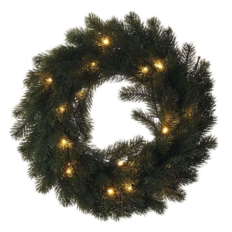 LED dekorace EMOS vánoční věnec, 40cm, 2× AA, vnitřní, teplá bílá, LED, dekorace, EMOS, vánoční, věnec, 40cm, 2×, AA, vnitřní, teplá, bílá