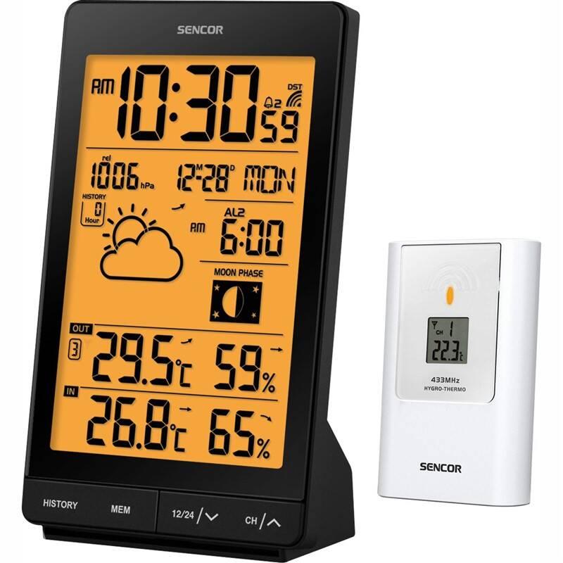 Meteorologická stanice Sencor SWS 5451 černý, Meteorologická, stanice, Sencor, SWS, 5451, černý