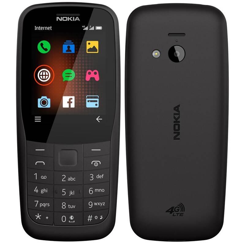 Mobilní telefon Nokia 220 4G Dual SIM černý, Mobilní, telefon, Nokia, 220, 4G, Dual, SIM, černý