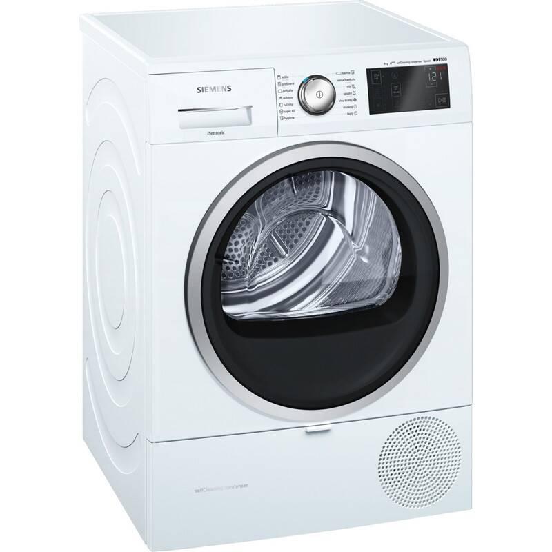 Sušička prádla Siemens iQ500 WT47U690CS bílá, Sušička, prádla, Siemens, iQ500, WT47U690CS, bílá