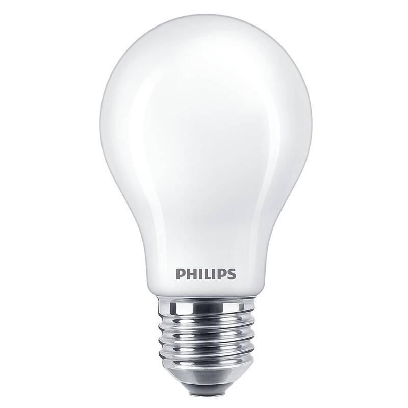 Žárovka LED Philips klasik, 10,5W, E27, teplá bílá