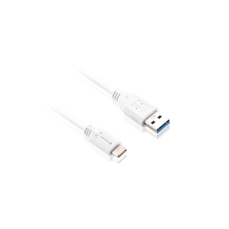 Kabel GoGEN USB USB-C, 1m bílý
